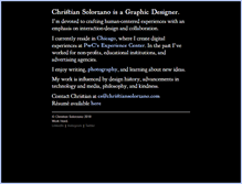 Tablet Screenshot of christiansolorzano.com